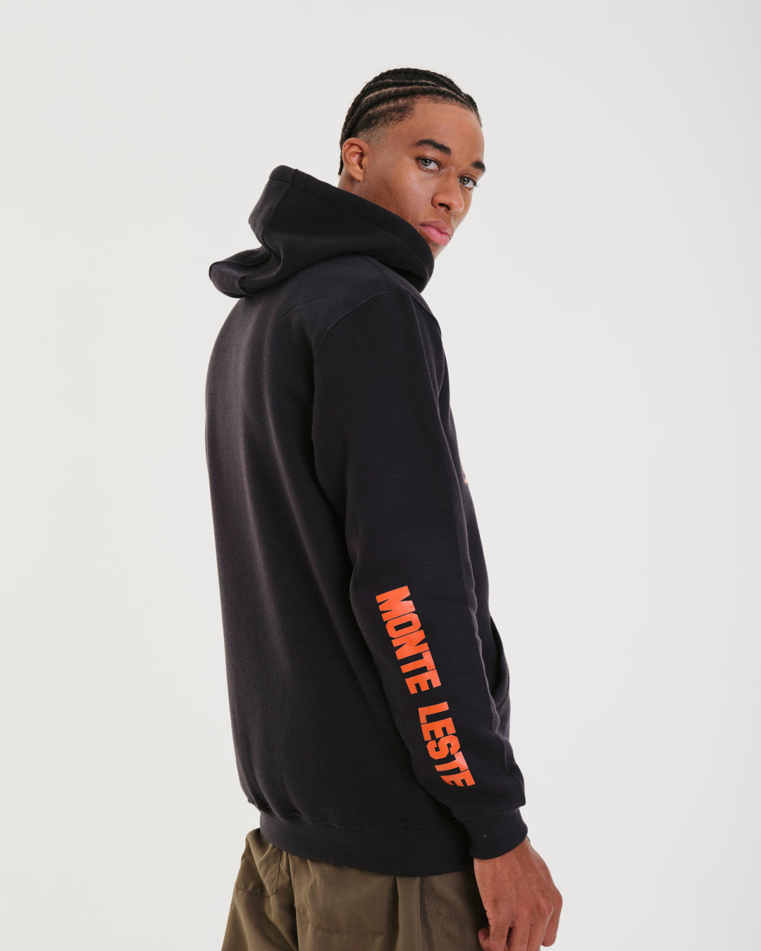 Sweatshirt Kangaroo Hooded - Global Black