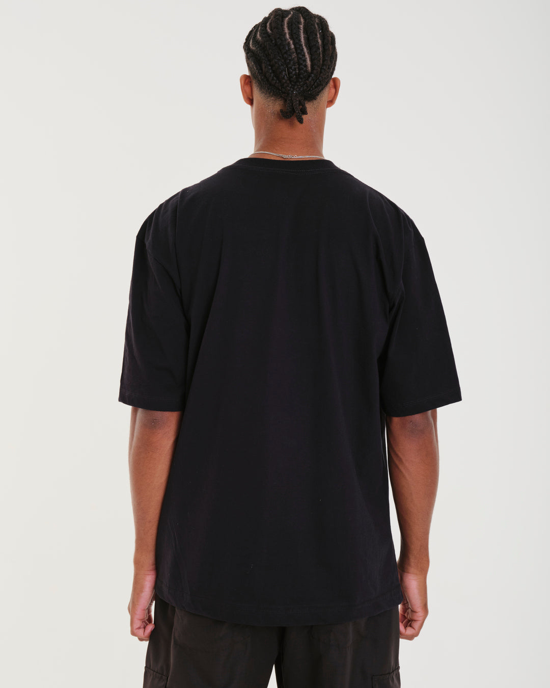 T-Shirt Oversized Printed Survivor - Black