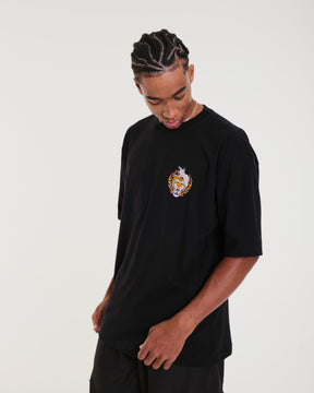 T-Shirt Oversized Printed Soul - Black