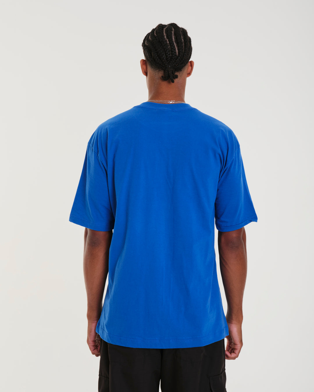 T-Shirt Oversized Printed Mountain - Royal Blue
