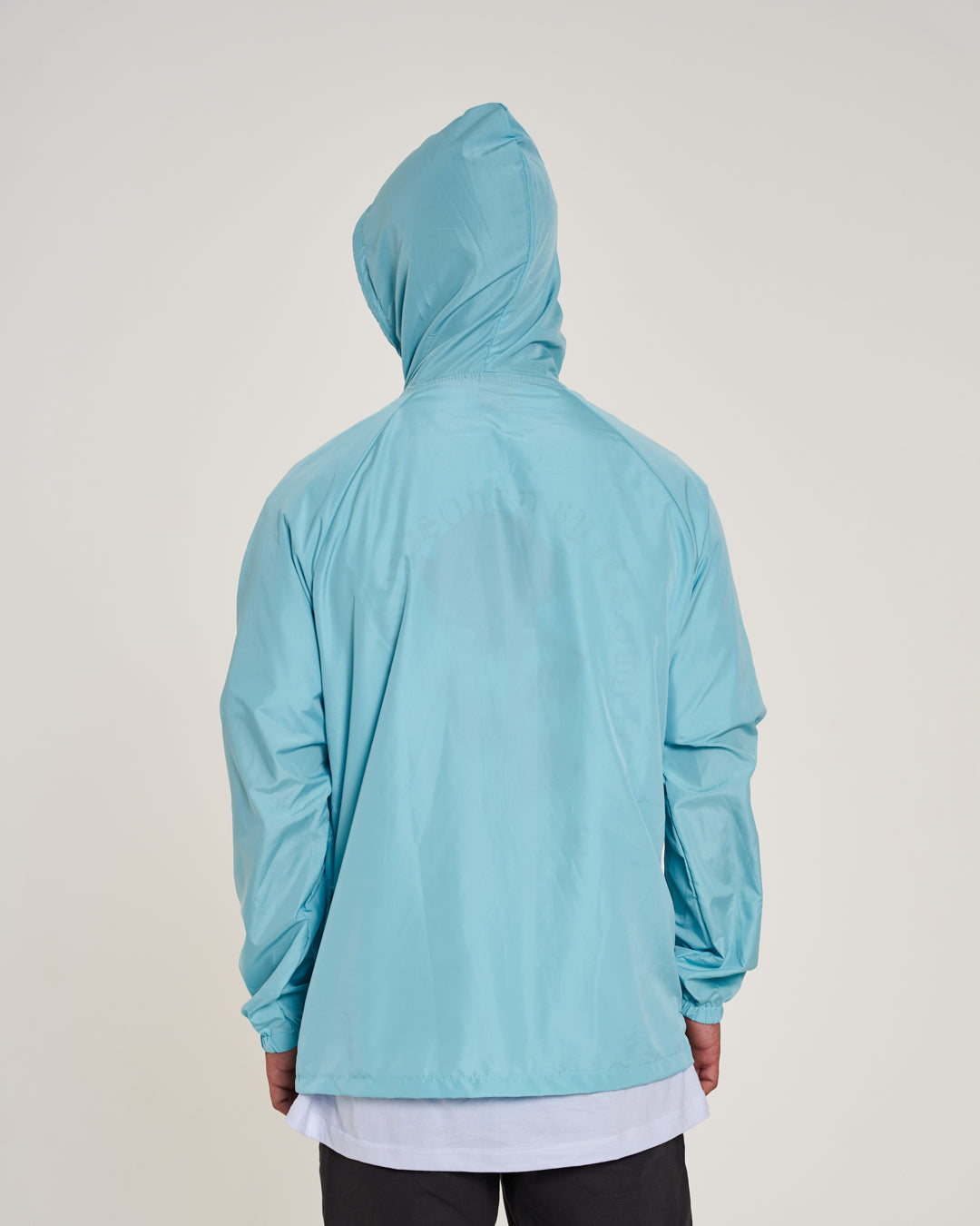 Waterproof Soft Windbreaker Jacket - Aqua Blue