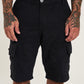 Cargo Twill Shorts - Black