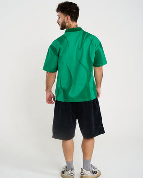 Polo Shirt Oversized Printed Penta - Green