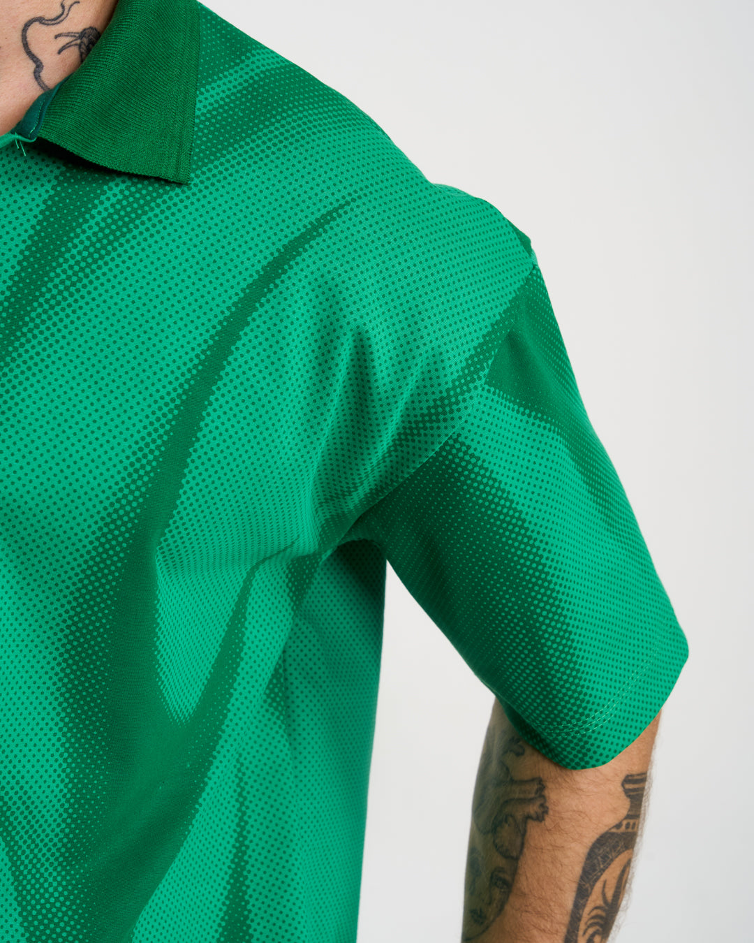 Polo Shirt Oversized Printed Penta - Green