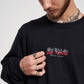 Printed Long Sleeve T-Shirt - Get Rich Black