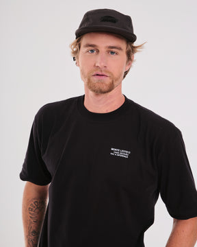 T-Shirt Oversized Printed Caminho - Black