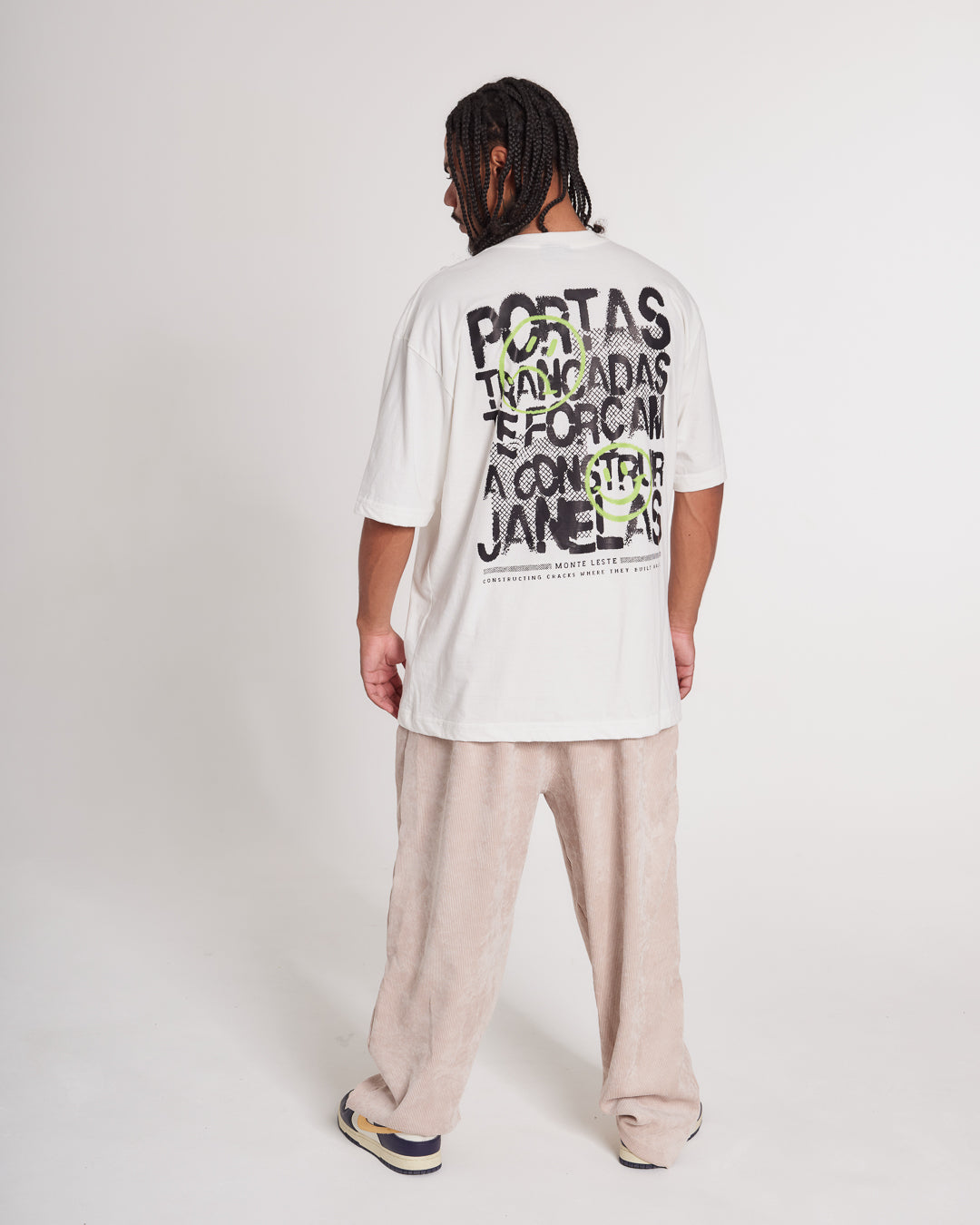 T-Shirt Oversized Printed Doors - Off White