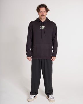 Sweatshirt Kangaroo Hooded - Portas Black