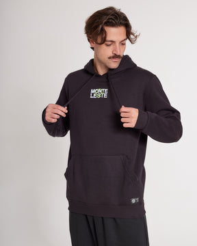 Sweatshirt Kangaroo Hooded - Portas Black