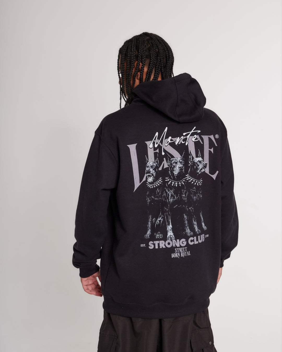 Sweatshirt Kangaroo Hooded - Dobermann Black