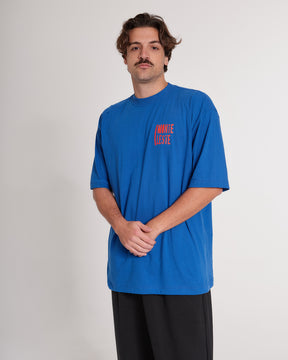 T-Shirt Oversized Printed Bronco - Royal Blue