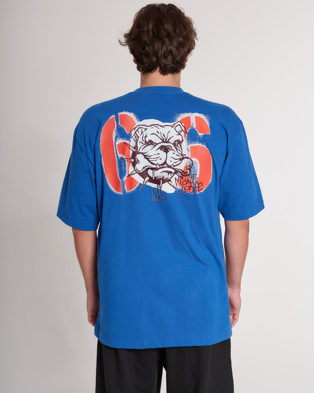 T-Shirt Oversized Printed Bronco - Royal Blue