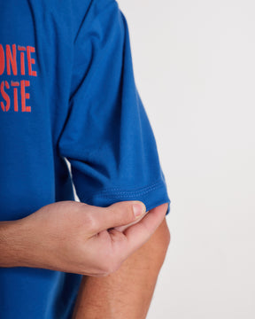 T-Shirt Oversized Printed Bronco - Royal Blue