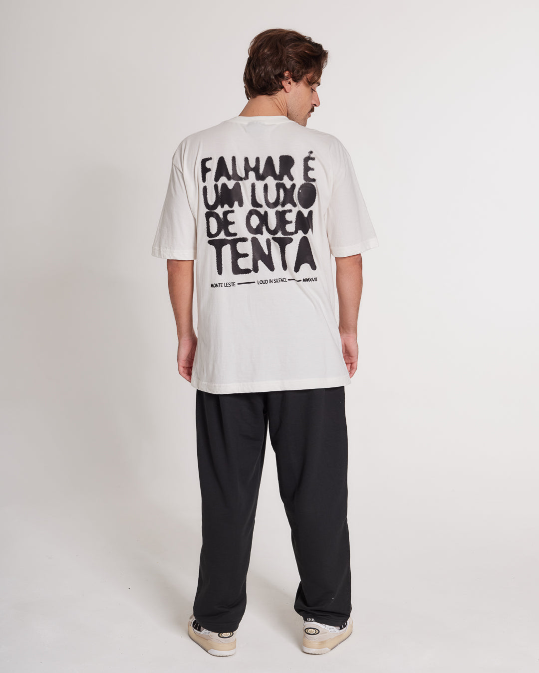 T-Shirt Oversized Printed Tenta - Off White