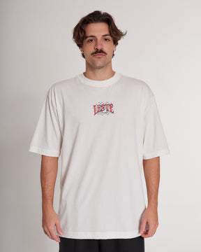 T-Shirt Oversized Printed Dobermann - Off White