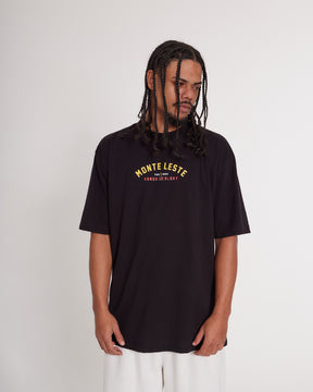 T-Shirt Oversized Printed Honor - Black
