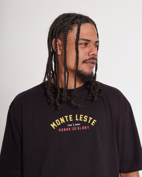 T-Shirt Oversized Printed Honor - Black