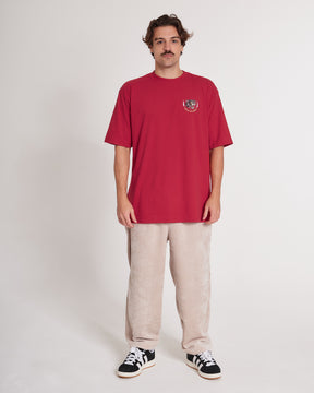 T-Shirt Oversized Printed Glory - Red