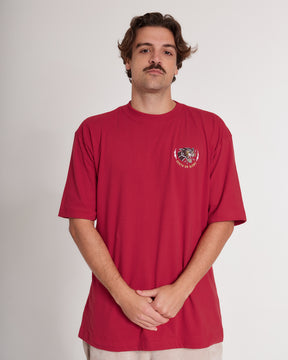 T-Shirt Oversized Printed Glory - Red