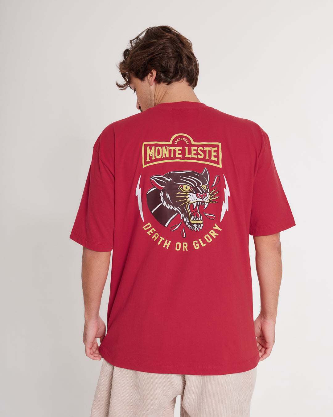T-Shirt Oversized Printed Glory - Red
