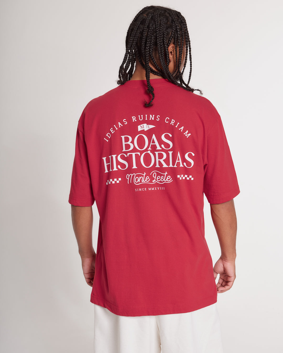 T-Shirt Oversized Printed Ideias - Red