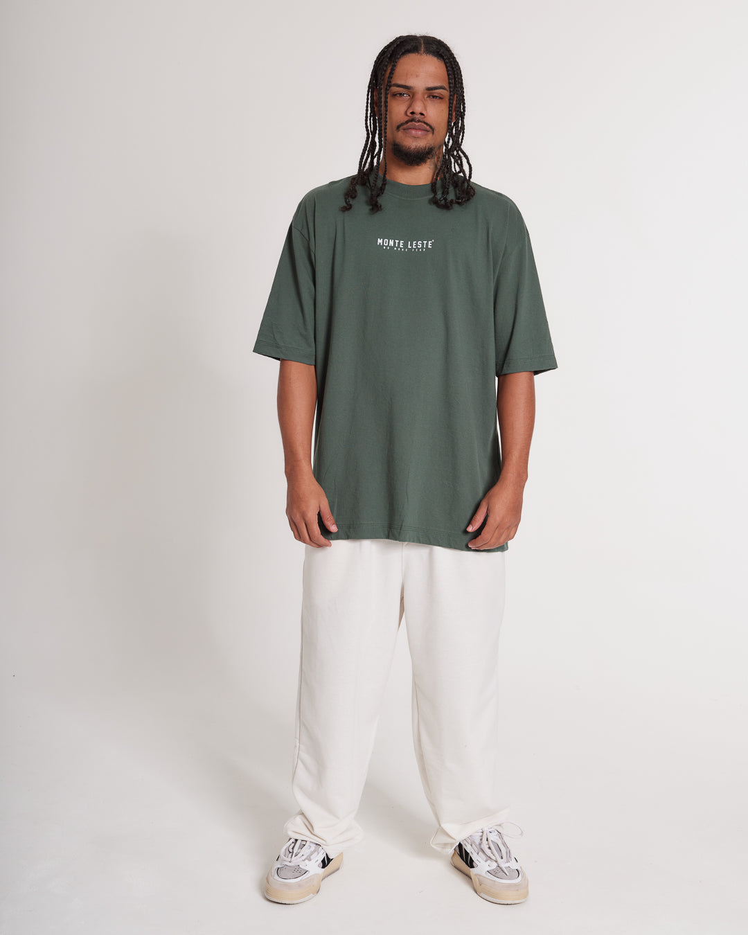 T-Shirt Oversized Printed Brave - Green