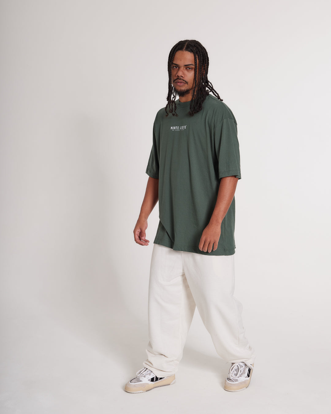 T-Shirt Oversized Printed Brave - Green