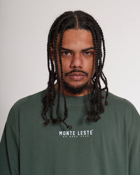 T-Shirt Oversized Printed Brave - Green