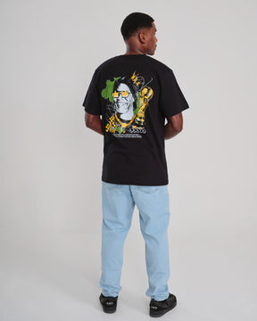 T-Shirt Oversized Printed Rolê - Black