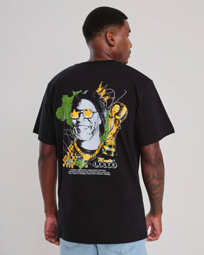 T-Shirt Oversized Printed Rolê - Black