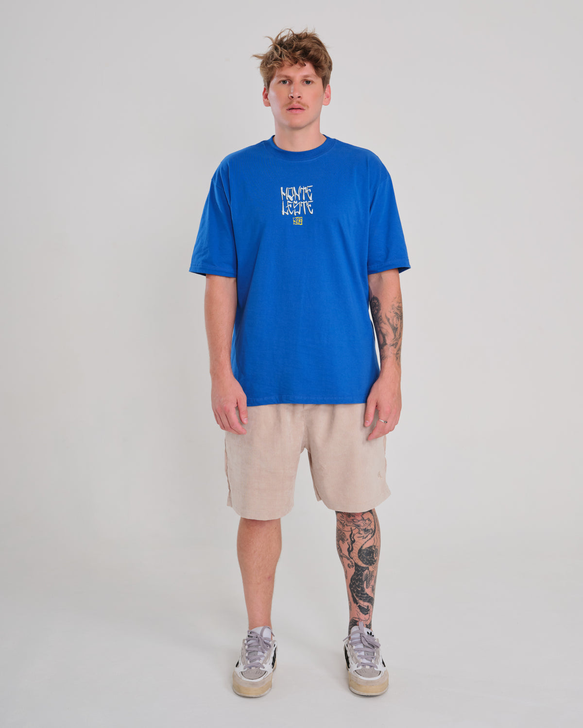 T-Shirt Oversized Printed Brazil - Blue Royal