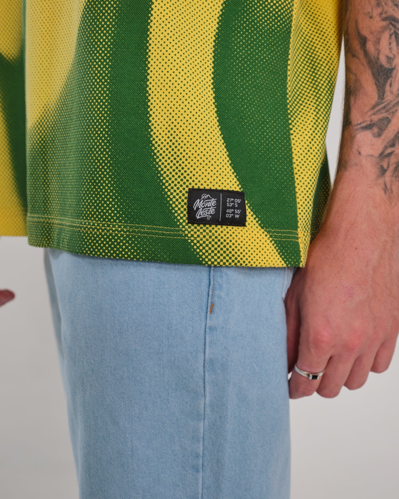 Oversized Sleeve T-Shirt Printed Artilheiro - Yellow
