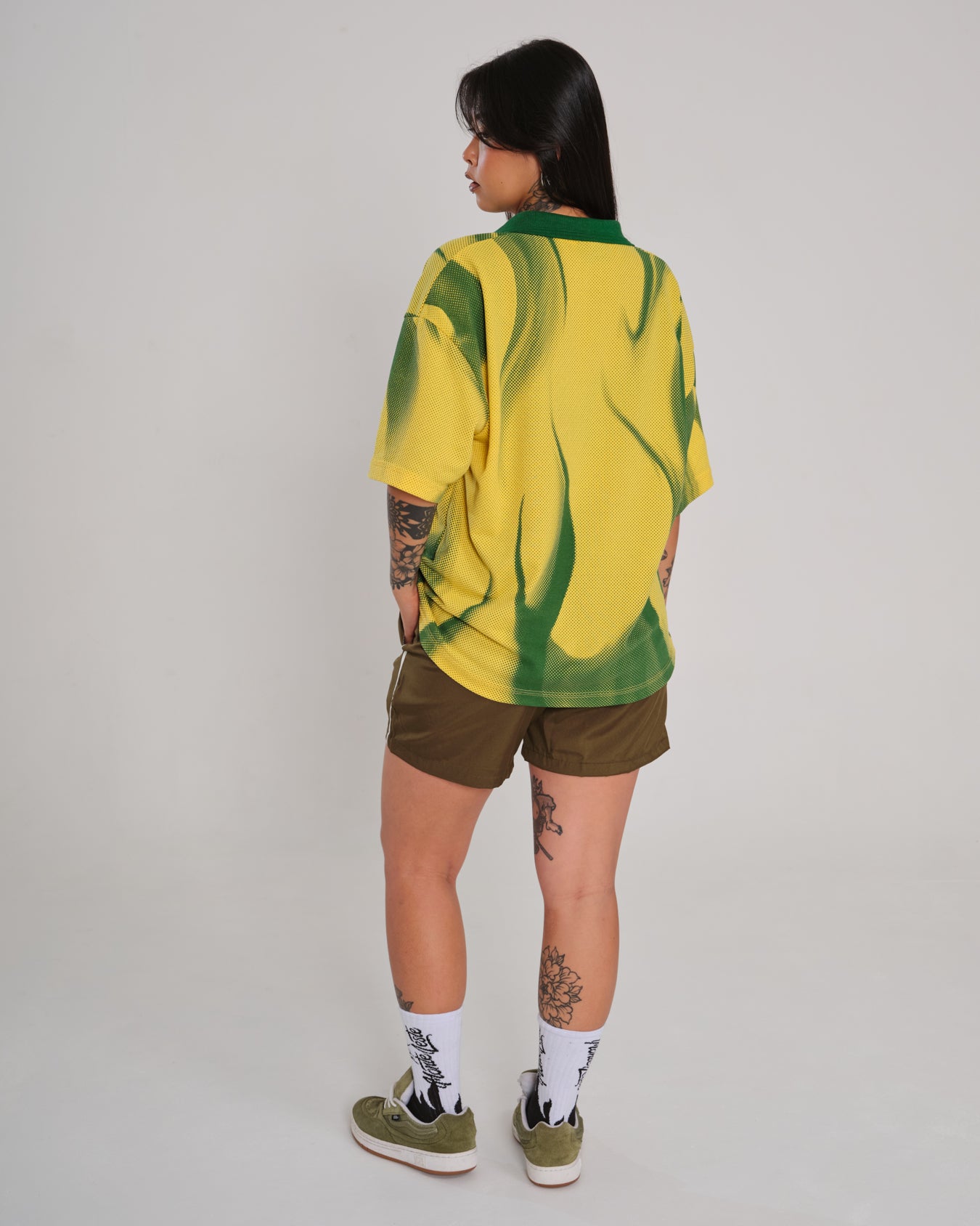 Polo Shirt Oversized Printed Penta - Yellow