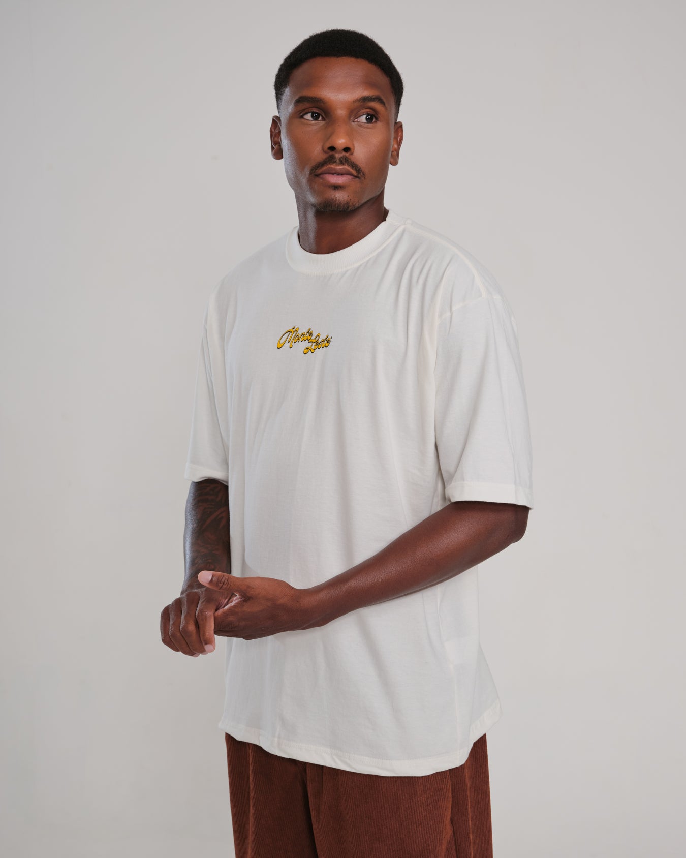 T-Shirt Oversized Printed Gelada - Off White