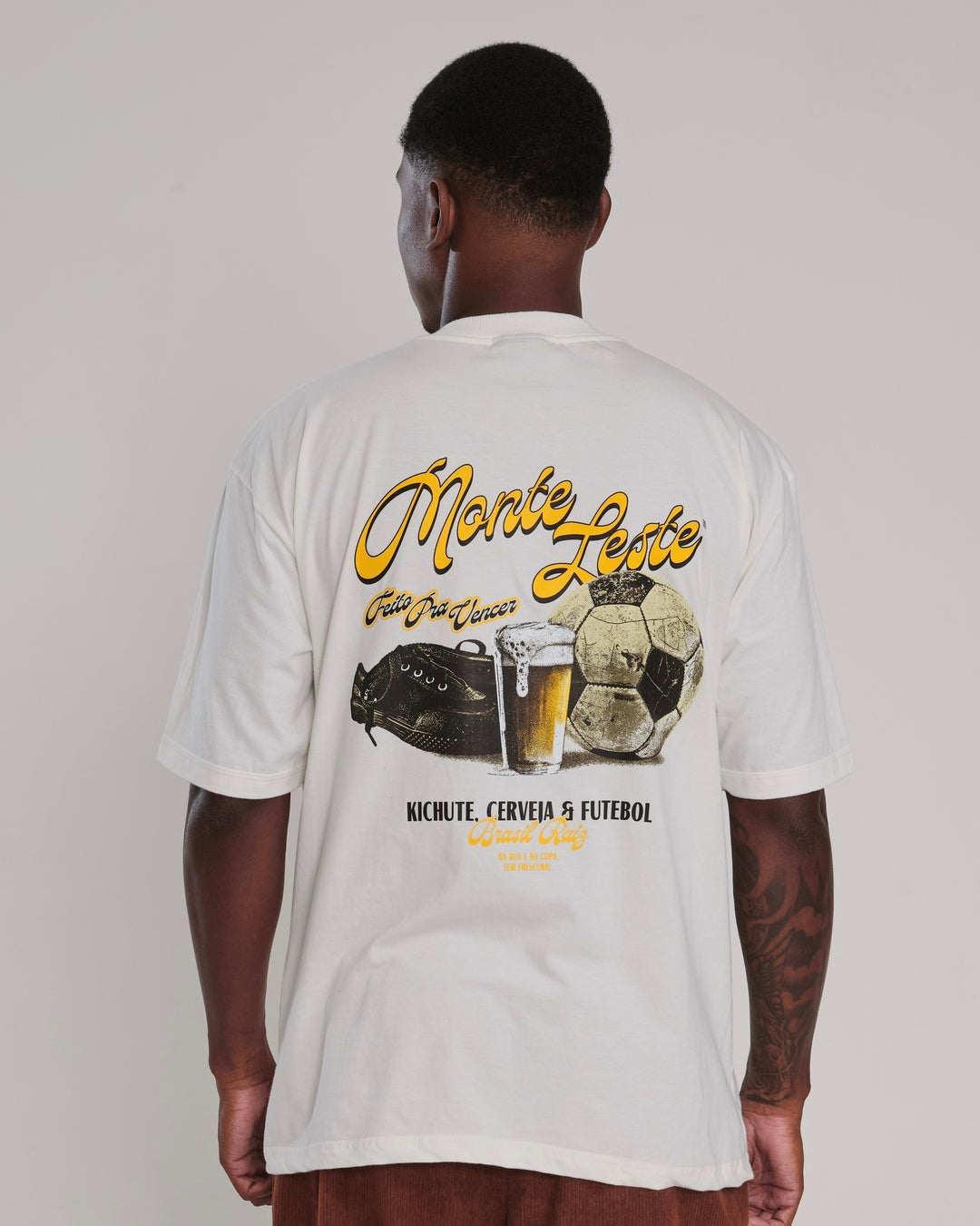 T-Shirt Oversized Printed Gelada - Off White