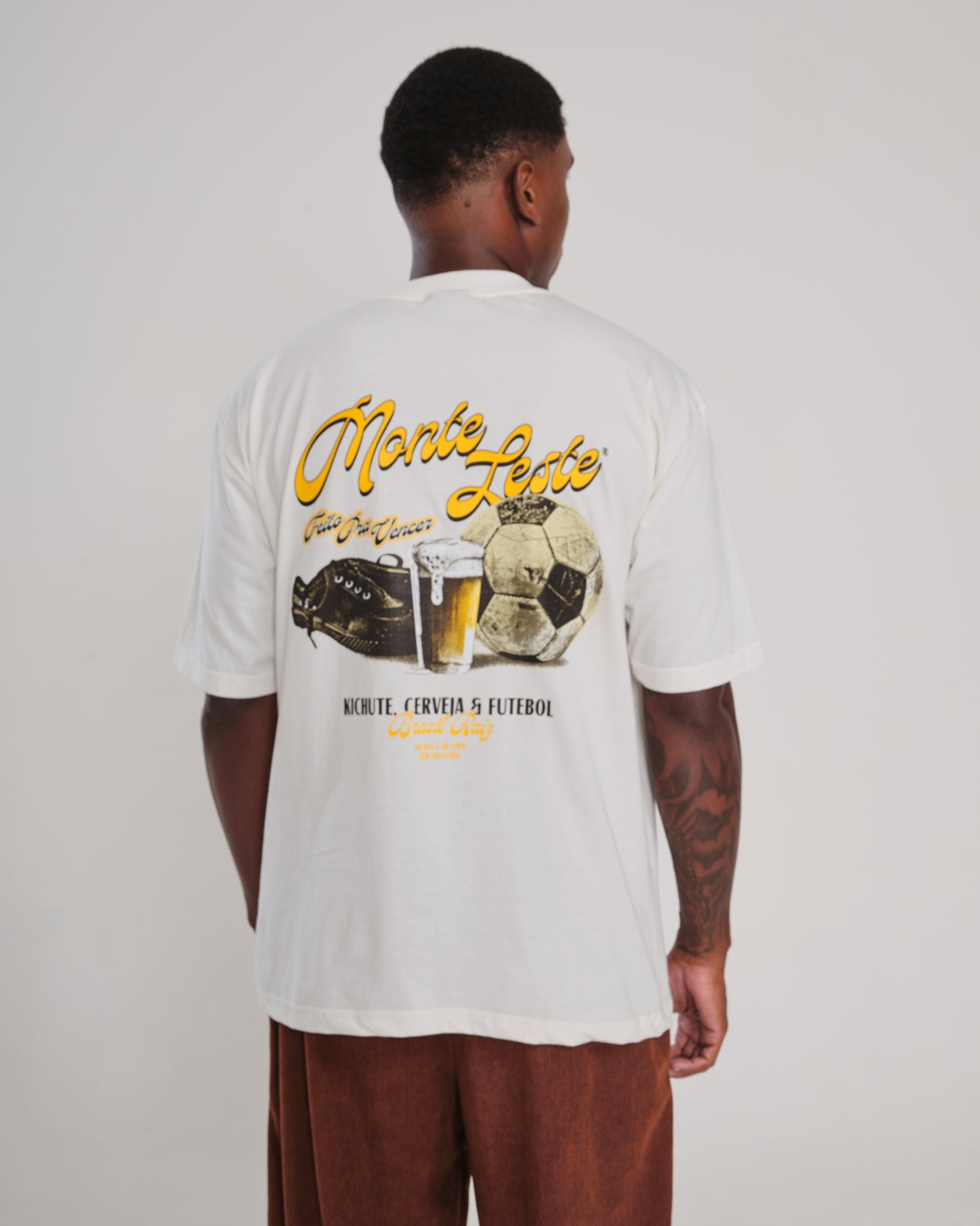 T-Shirt Oversized Printed Gelada - Off White