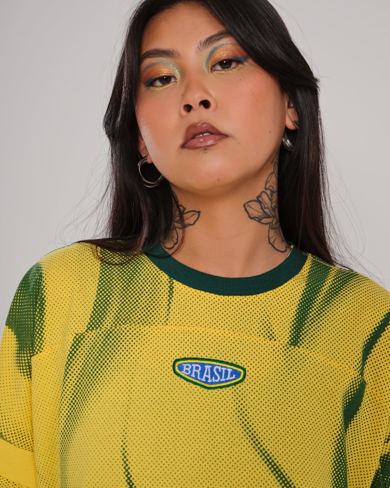 Oversized Sleeve T-Shirt Printed Artilheiro - Yellow