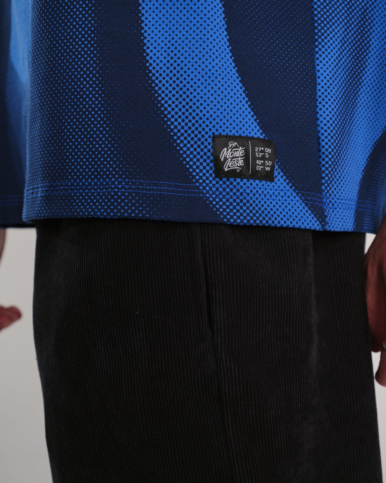 Polo Shirt Oversized Printed Penta - Blue Royal