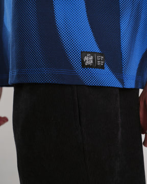 Polo Shirt Oversized Printed Penta - Blue Royal