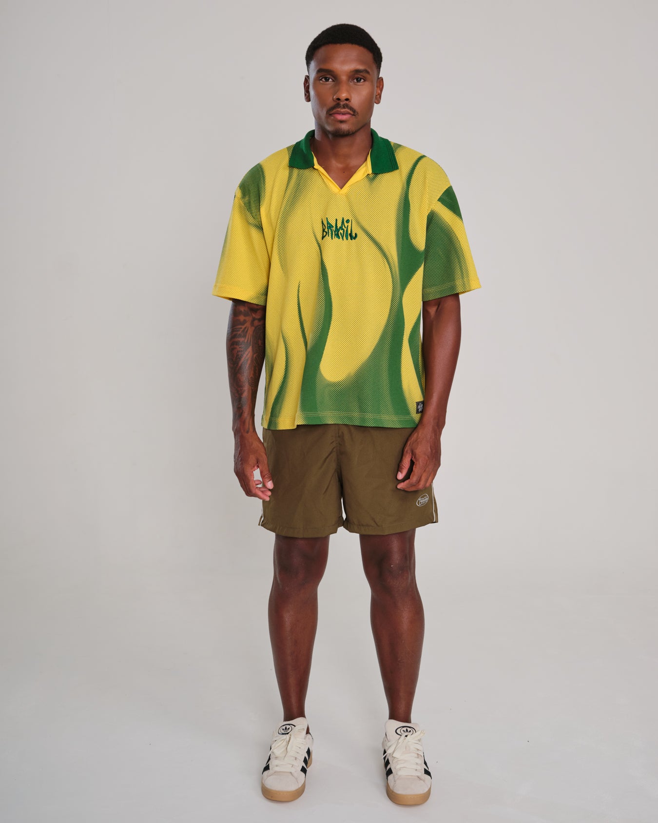 Polo Shirt Oversized Printed Penta - Yellow