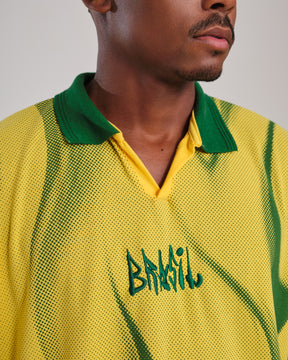 Polo Shirt Oversized Printed Penta - Yellow