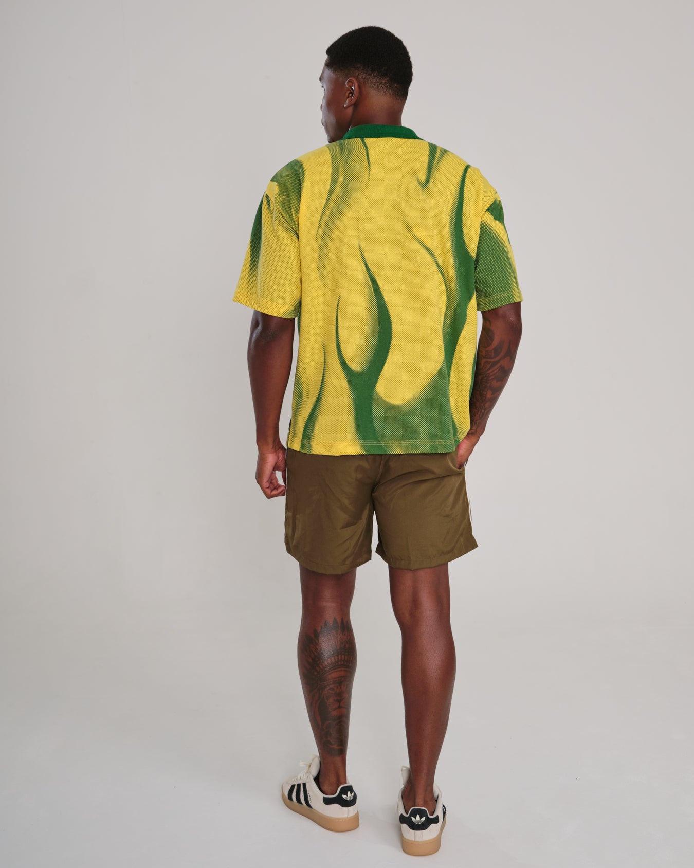 Polo Shirt Oversized Printed Penta - Yellow