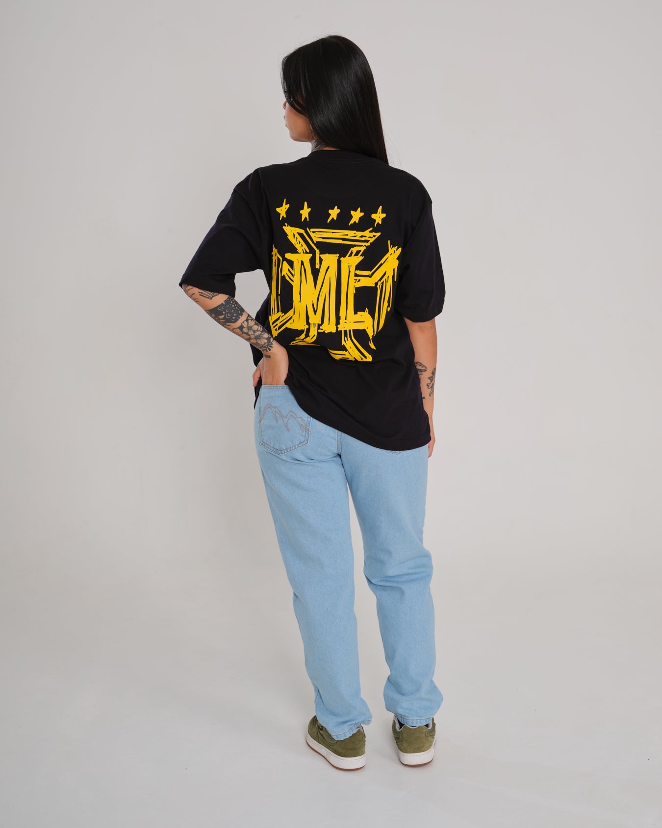 T-Shirt Oversized Printed Brazil - Black