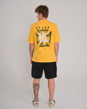 T-Shirt Oversized Printed Brazil - Yellow