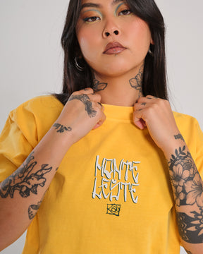 T-Shirt Oversized Printed Brazil - Yellow