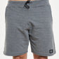 Elastic Sweat Shorts - Dark Mottled Gray