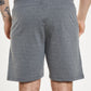 Elastic Sweat Shorts - Dark Mottled Gray