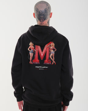 Sweatshirt Kangaroo Hooded - Oil Black