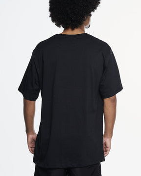 T-Shirt Regular Printed - Flowers Black