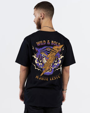 T-Shirt Regular Printed - Wild Bold Black